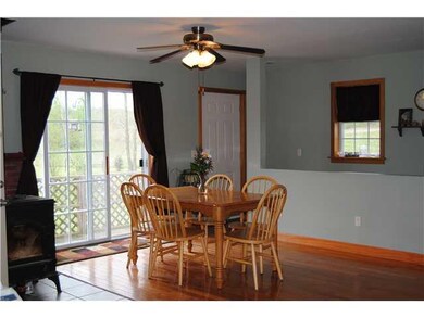 Kitchen. Gleaming new hardwood floors in the kitch