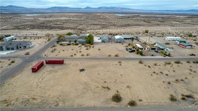 Drone / aerial view with view of desert and a mountain view