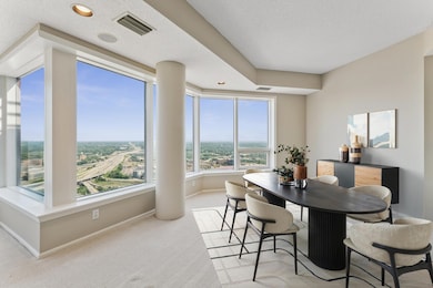 Spacious dining area