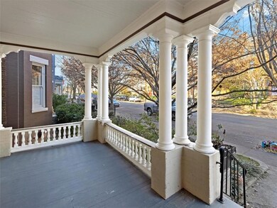 Gracious columns, gorgeous balusters and rails wit
