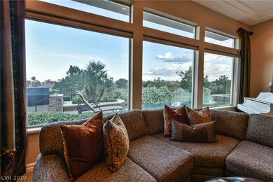 Family Room features Golf Course View, Custom Ente