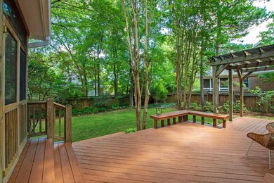 Back deck with bench seating