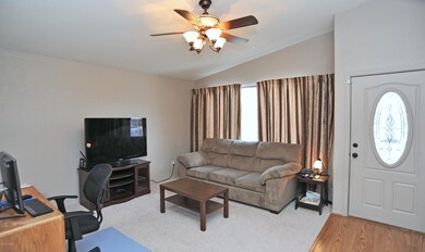 Living room with NEW CARPET