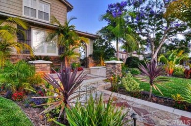 Beautiful flagstone hardscape and lush lanscape