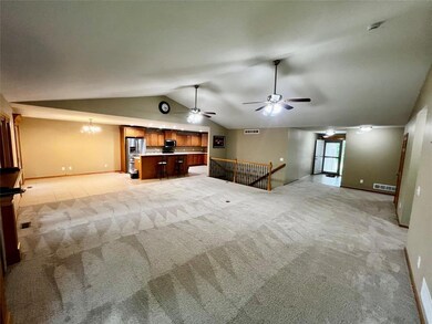 Large Living Room with wide open kitchen