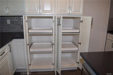 Pantry with pull out shelves