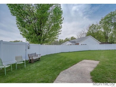 Partially fenced yard