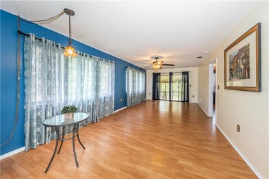 Living Room with easy care laminate flooring