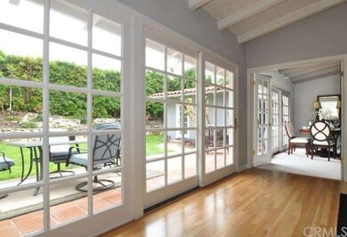 Family Room looking towards living room with frenc