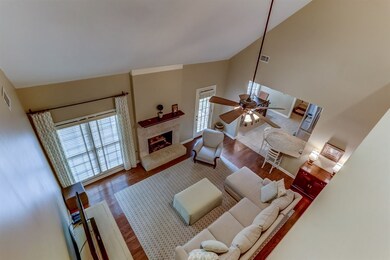 Check out the view of the great room from upstairs