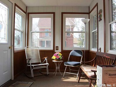 Porch - Enclosed. Charming enclosed front porch. W