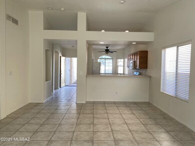 View of Kitchen from living room