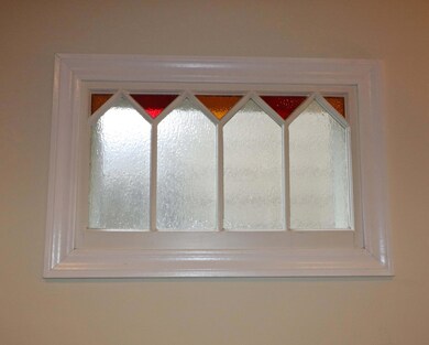 4 art glass windows on main level