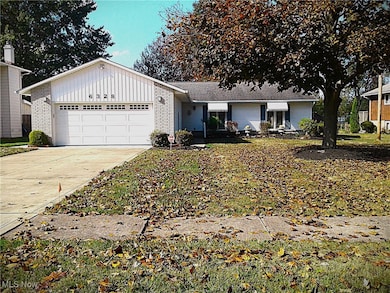 Ranch-style home with an attached garage.