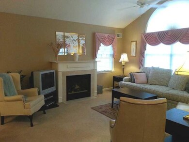 Living Room. 16x13  Gas log burning firplace with 