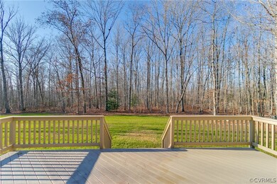 View of back yard off rear deck.