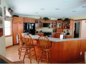 Kitchen with bar