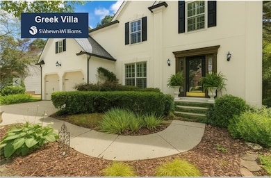 AI rendering of Greek villa from Sherwin Williams