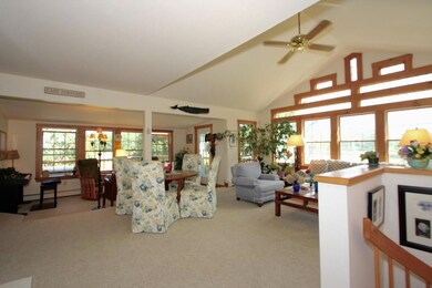 Cathedral ceilings and large windows...