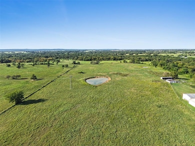 Overview of rural landscape with agricultural land