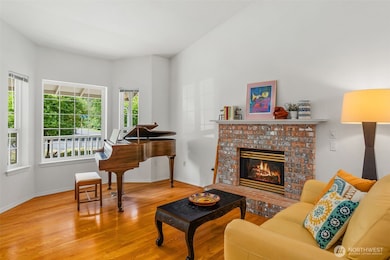 Gas fireplace recently serviced