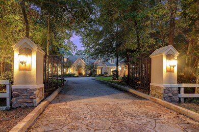 First set of gates with coach light to estate