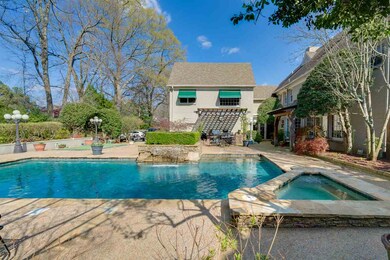 Gunite Pool with waterfall and separate hot tub, o