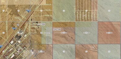 Aerial map of property and surrounding area