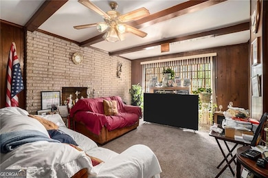 Dining room featuring ornamental molding, a notabl