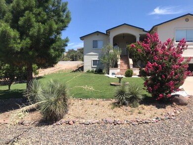 House with pink bush