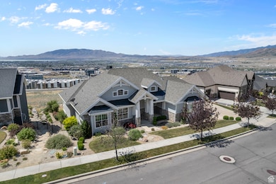 Aerial view facing south