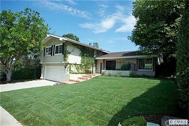 Side view of huge front yard