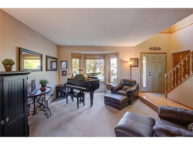 2 story foyer and large enough for a grand piano!