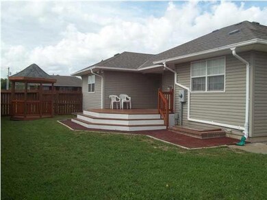 Gorgeous backyard with patio, deck, & gazebo!