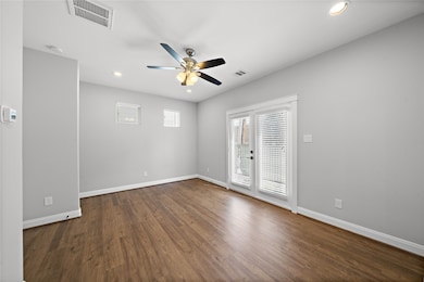 Spacious first floor bedroom with access to the ou