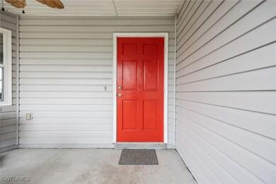 Entrance to property with ceiling fan