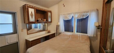 Bedroom with crown molding