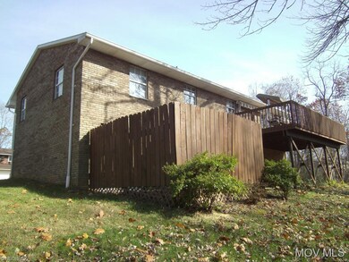 Fenced back patio area
