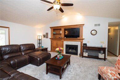 Great Room with gas fireplace and custom built-ins