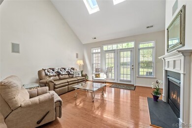 Open Living room, french doors to patio area