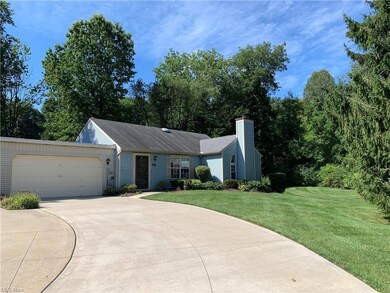 Newer cement drive and a 2 car garage