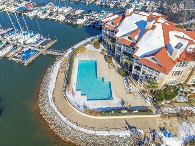 Overhead view of the pool 