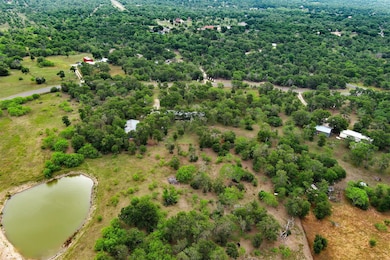Aerial view of a nearby body of water
