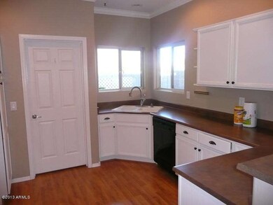 Kitchen with White Cabinets