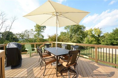 New deck overlooks  the large yard!