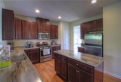 Kitchen to Dining Room.  Note the Pantry, double s