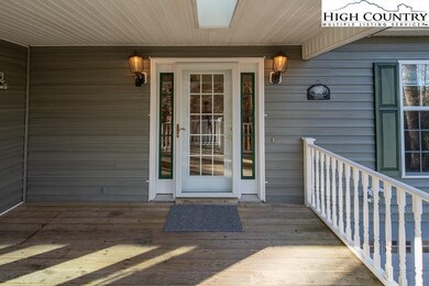 Covered deck right to main entrance.