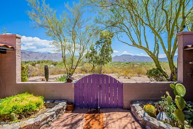 Courtyard Gate overlooking Mountains