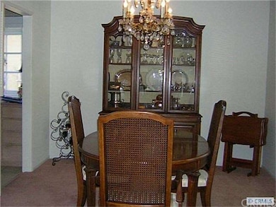 Dining Room with Crystal Chandelier