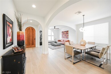 Entry with real hardwood flooring